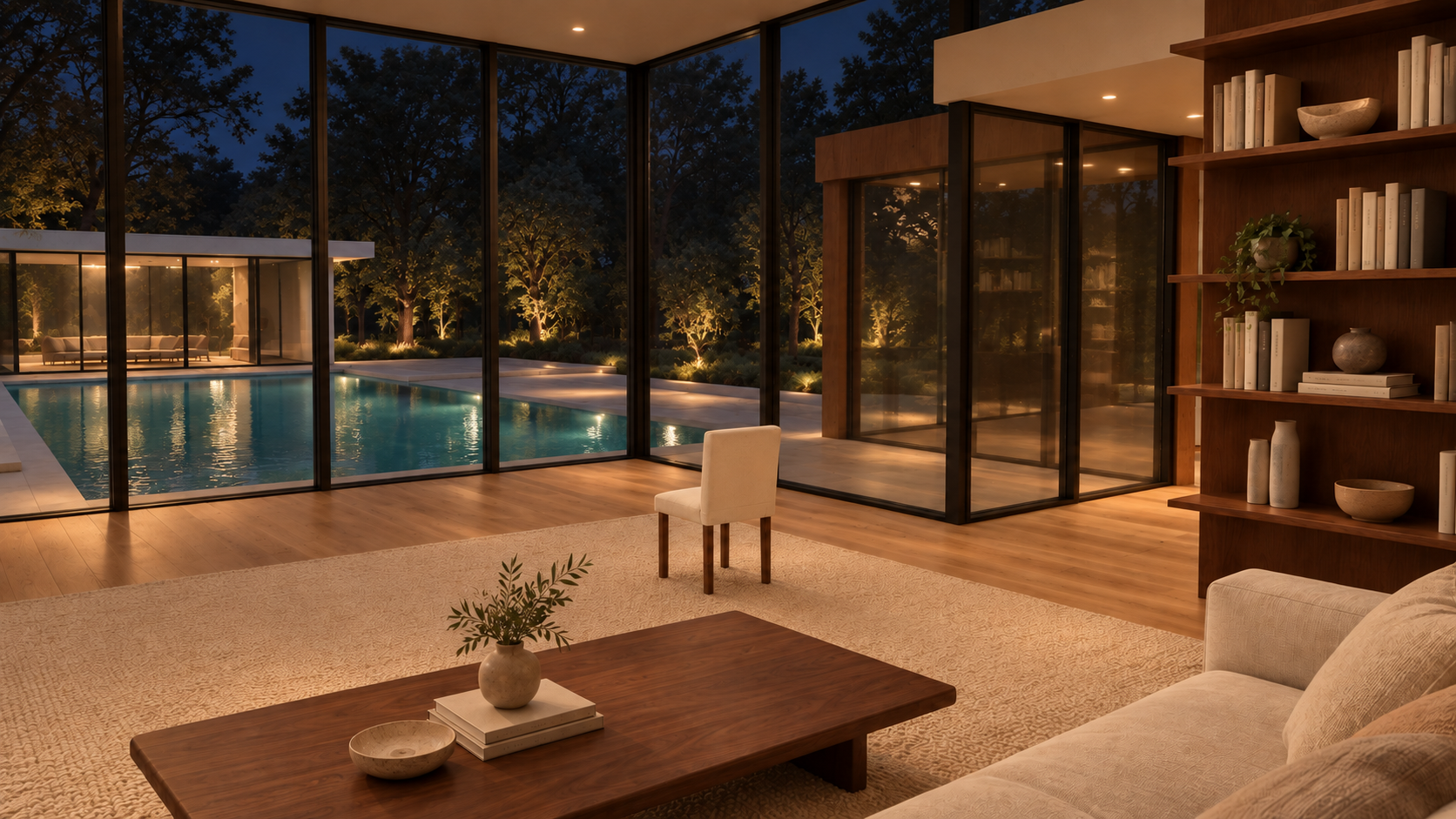 Living room · nighttime